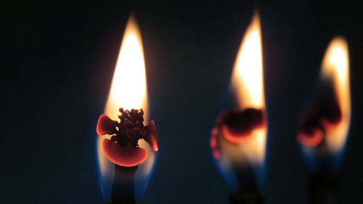 Chandeliers japonais - analyse technique chandelier japonais - illustration bougies